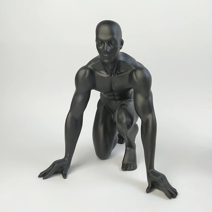 Sports Sculpture Self Made Man Bodybuilder Sculpture Statue Wholesale Resin Home Decoration Folk Art Model