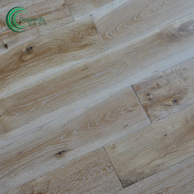 
3/4 inch hardwood floor board European oak smooth/brushed natural solid wood floor 
