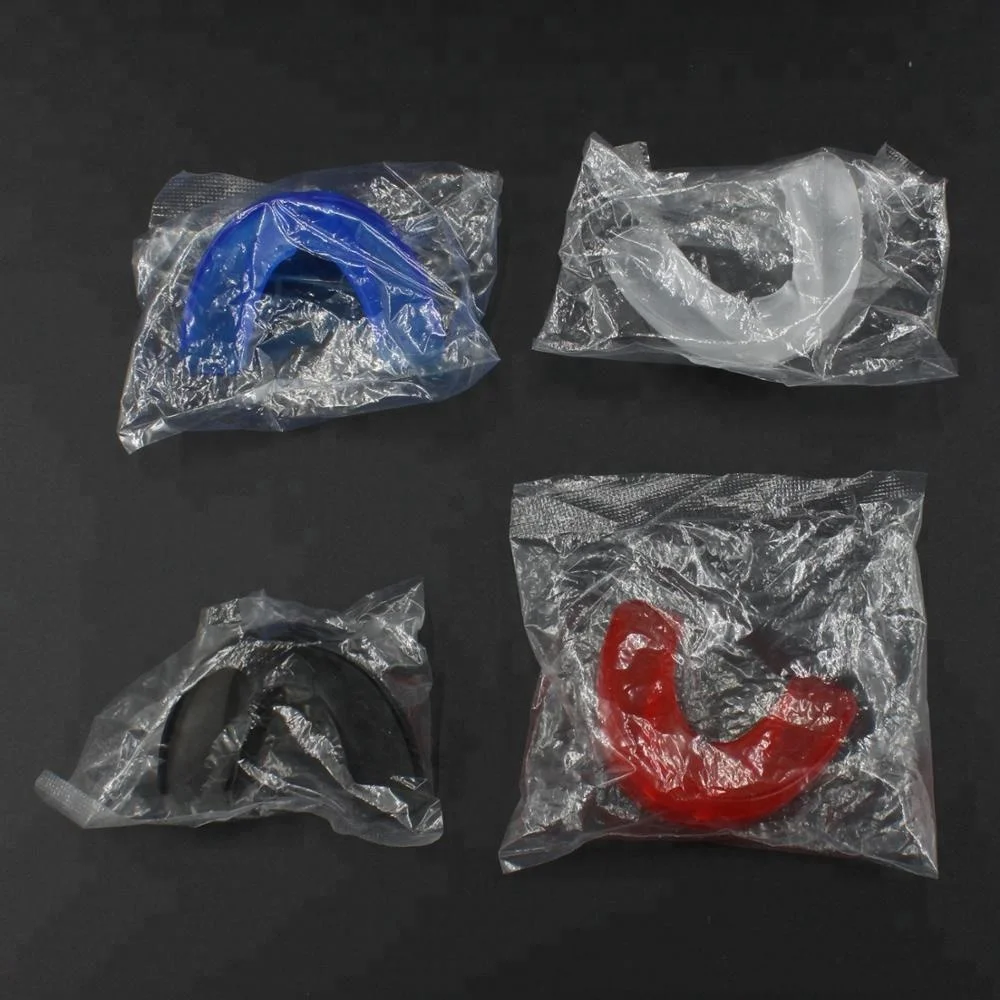 Plastic Two Layers Basketball Mouth Guard Soft EVA Hygiene Storage Case, Color Printed Paper Box or Blister Card Rizhao Fitness