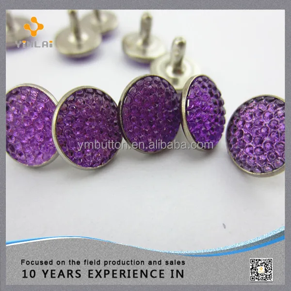 Open end and close end press rhinestone strass rivet for shoes