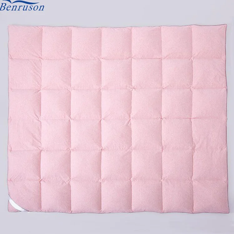 Winter Customizable Goose Down Duvet Quilted Quilt Comforter Blanket White Cotton Bedding Filler goose down comfo