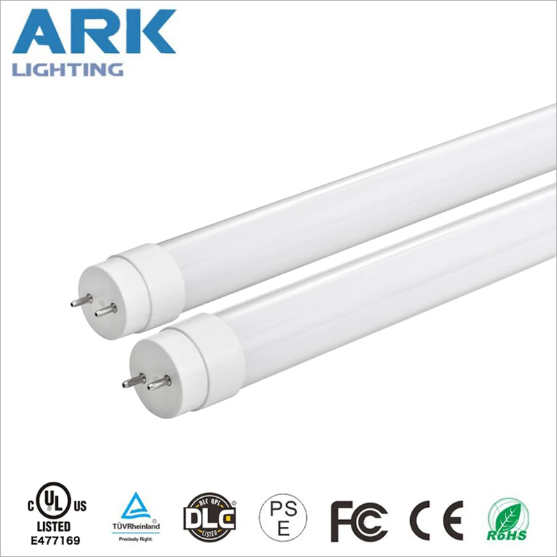 dlc listed type A+B 12W 150LM/W electronic ballast compatible or Ballast bypass 4FT Glass T8 LED tube