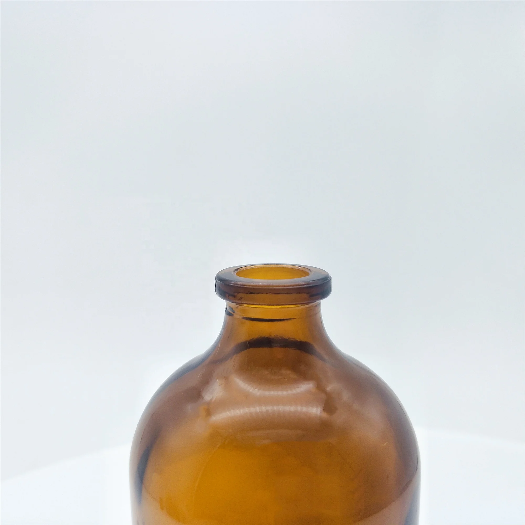 100ml Amber Molded Injection Vials for Antibiotics ,USP TYPE II,III glass vials