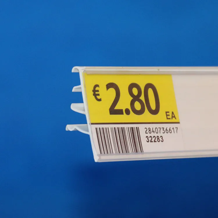 PVC Data Strip/label holder/Price Holder for supermarket shelves