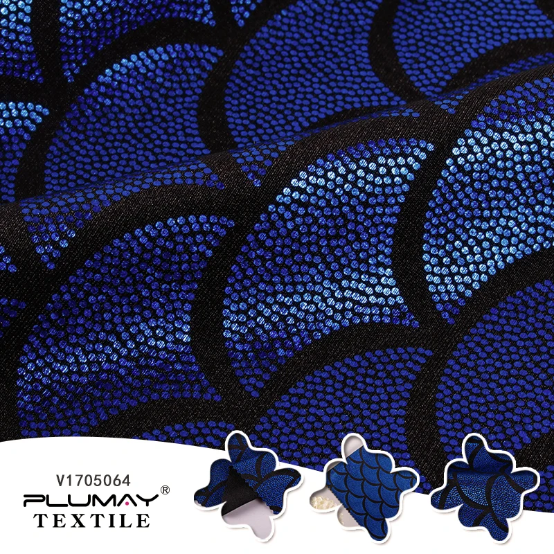 Iridescent Sparkly Scale Mermaid Fabric Hologram Spandex 4 Way Stretchy fish scale fabric for skirt tail swimwear