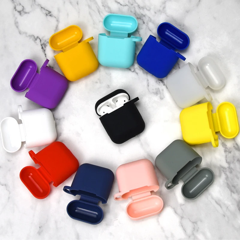 BOORUI  Lightweight Portable Rubber Protective Cover Case wireless silicone earphone case for apple wireless earphones