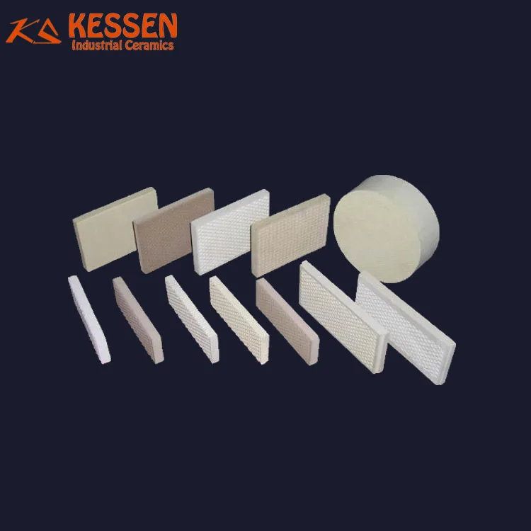 Infrared ceramic plate for gas burner