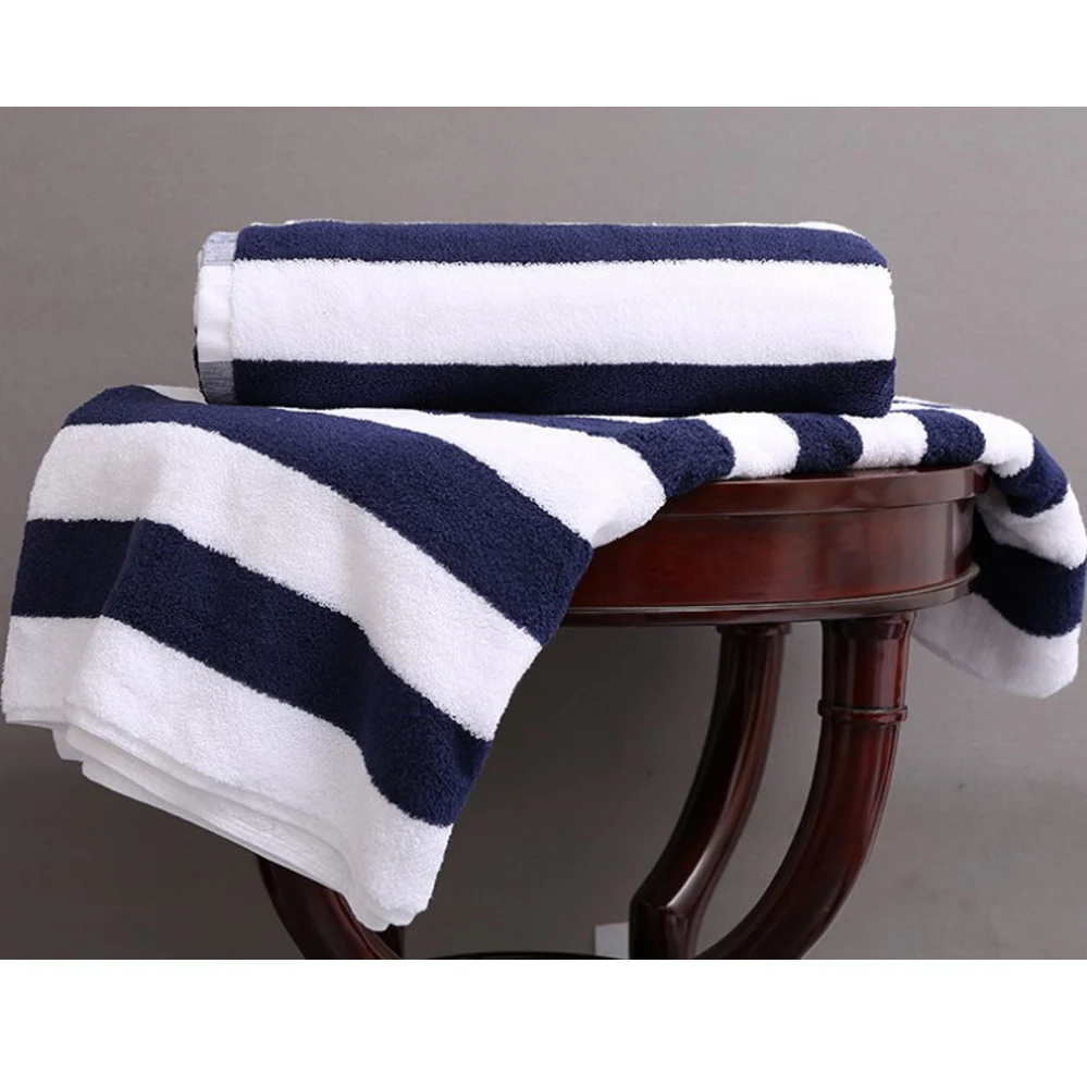 wholesale black and white striped bath towel/black white bath towel