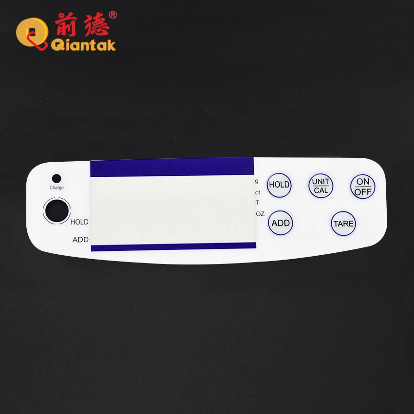 Индивидуальные размеры Поликарбонат наложения клавиатура мембранный переключатель