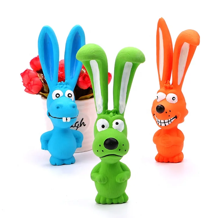 
2020 New Product Pet Toy Latex Rabbit Chew Dog Toy Interactive Pet Products 