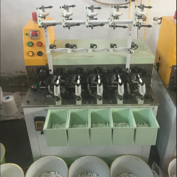 QY-9Hot продажа эффективный пять головная Автоматическая статора кокон бобины клубконамоточная машина для вышивальной машины