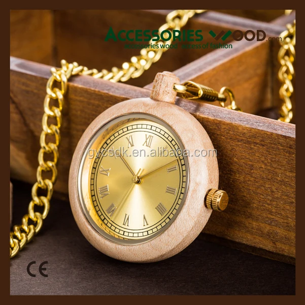 
Wooden pocket watch japan movt quartz pocket watch custom in 2017 