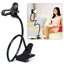 New Universal Cell Phone Clip Holder Lazy Bracket Flexible Long Arms for iPhone4 5 6 6s plus Samsung galaxy HTC GPS