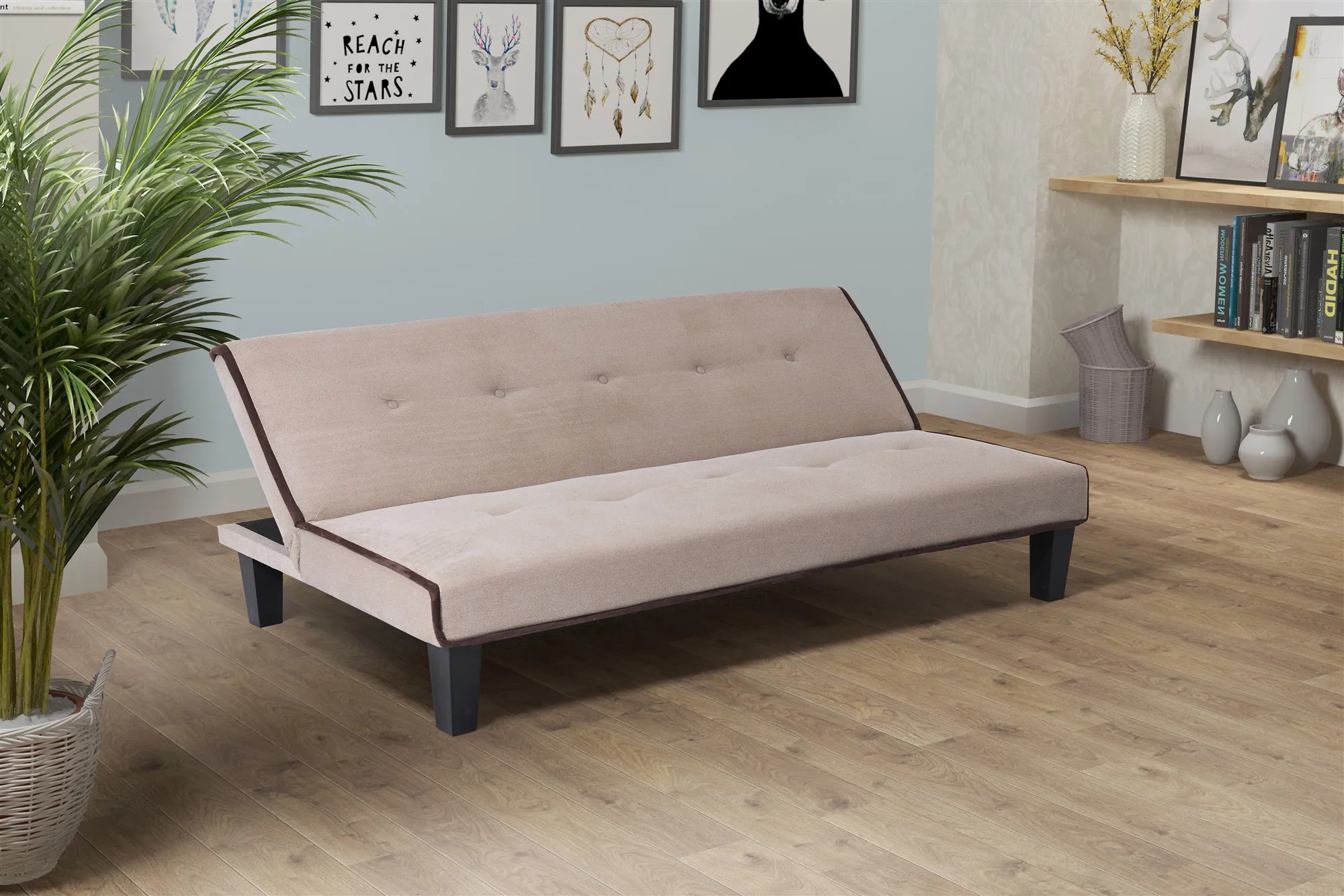 Nisco Office Single Sofa Bed Modern Simplicity Living Room Furniture Fabric Sleeper Sofa Bed