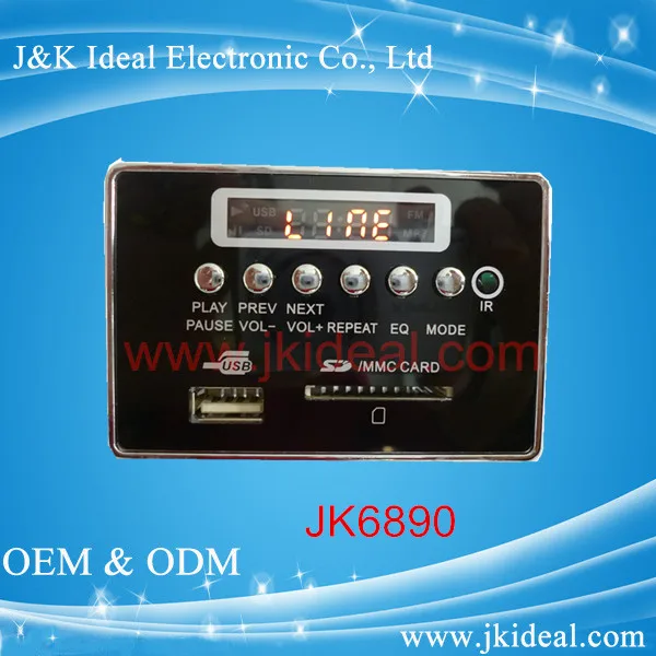 JK6890 fm mp3 board built-in module
