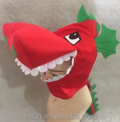 Red Dragon Hat With Green Spine Dragon Costume Hat