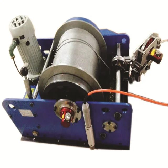 Geo Well Logging Winch system with automatic wireline pulling and winding