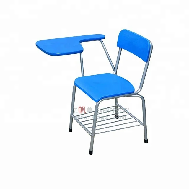  Высококачественная школьная мебель стул для студентов с блокнотом