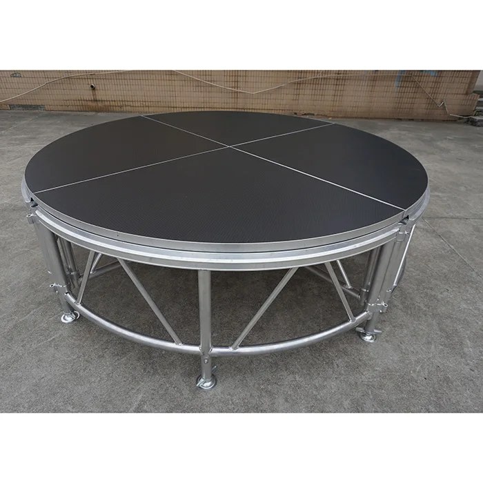 lighting box truss with movable aluminum stage