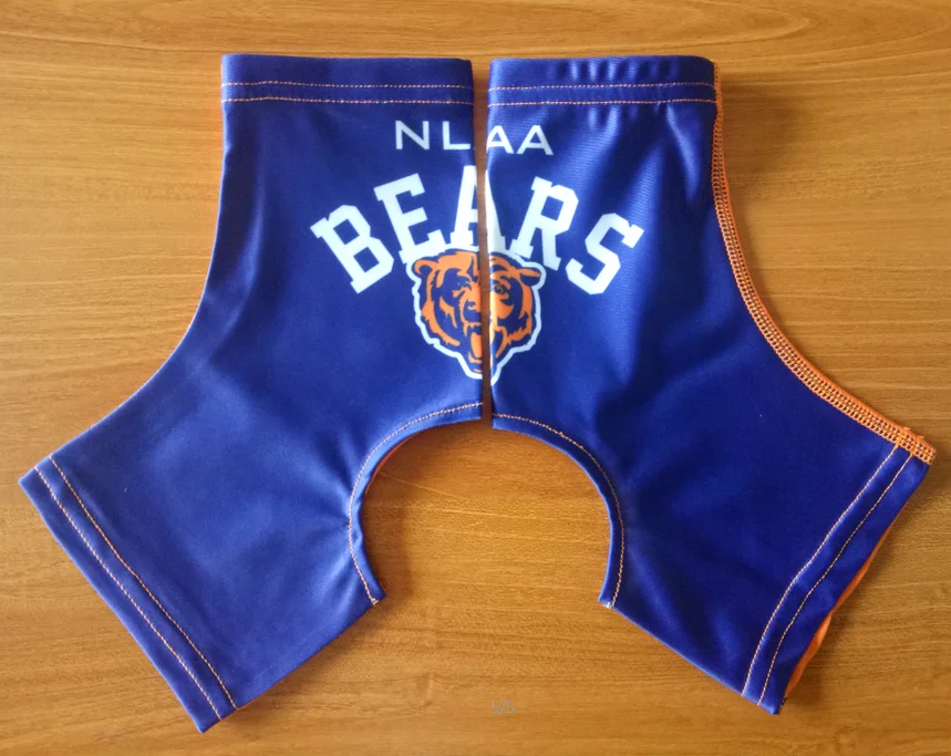 Custom design spats football sublimated cleat cover