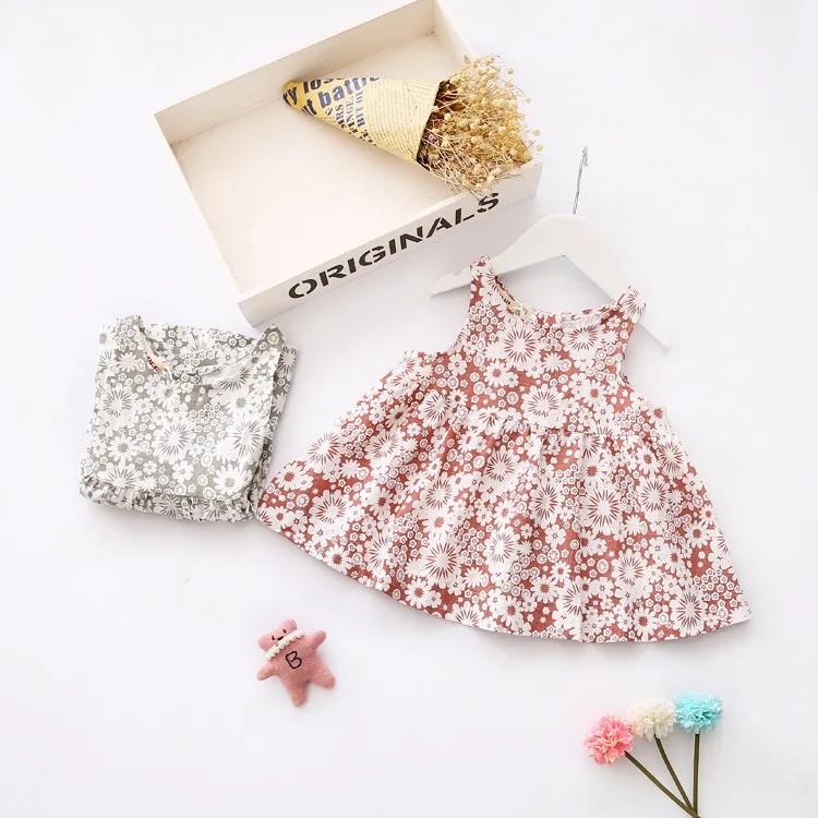 Летнее платье для девочек; Милая Одежда для маленьких девочек; Платье для маленьких девочек платье с цветочным рисунком и с короткими рукавами для маленьких девочек; Сарафан на От 2 до 7 лет