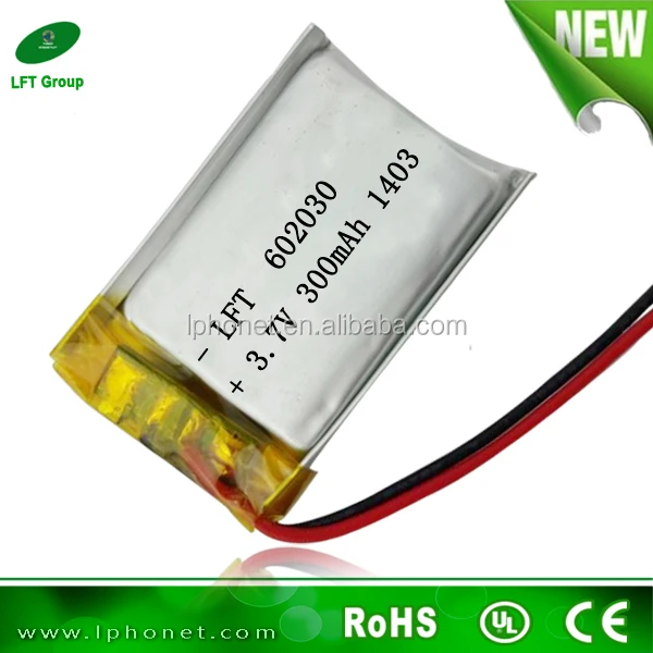 Качественный литий-ионный 3,7 v 300mah аккумуляторная батарея 602030 мини mp3 плеер батарея в наличии на складе