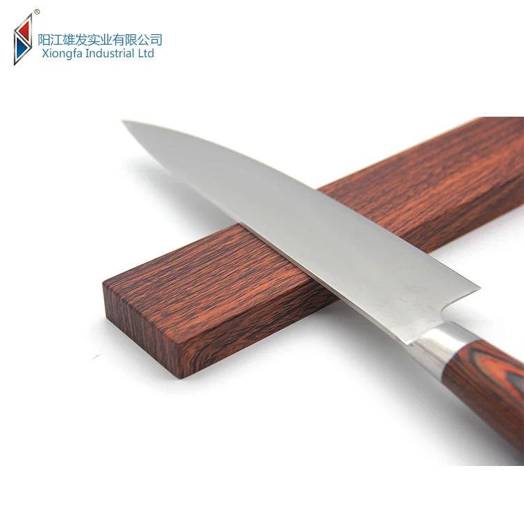 Popular 16 Inch Water Transfer Printing  wooden knife holder Stainless Steel Magnetic Knife Block Magnetic Knife Strip