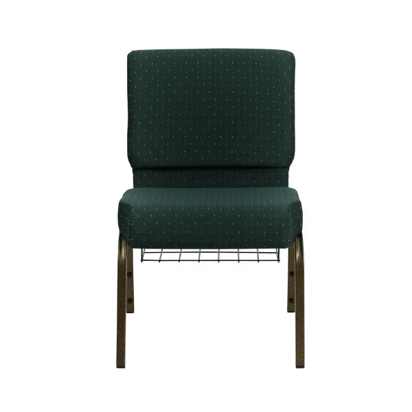 Прочный и долговечный металлический церковный стул с книжной стойкой Штабелируемый по разумной