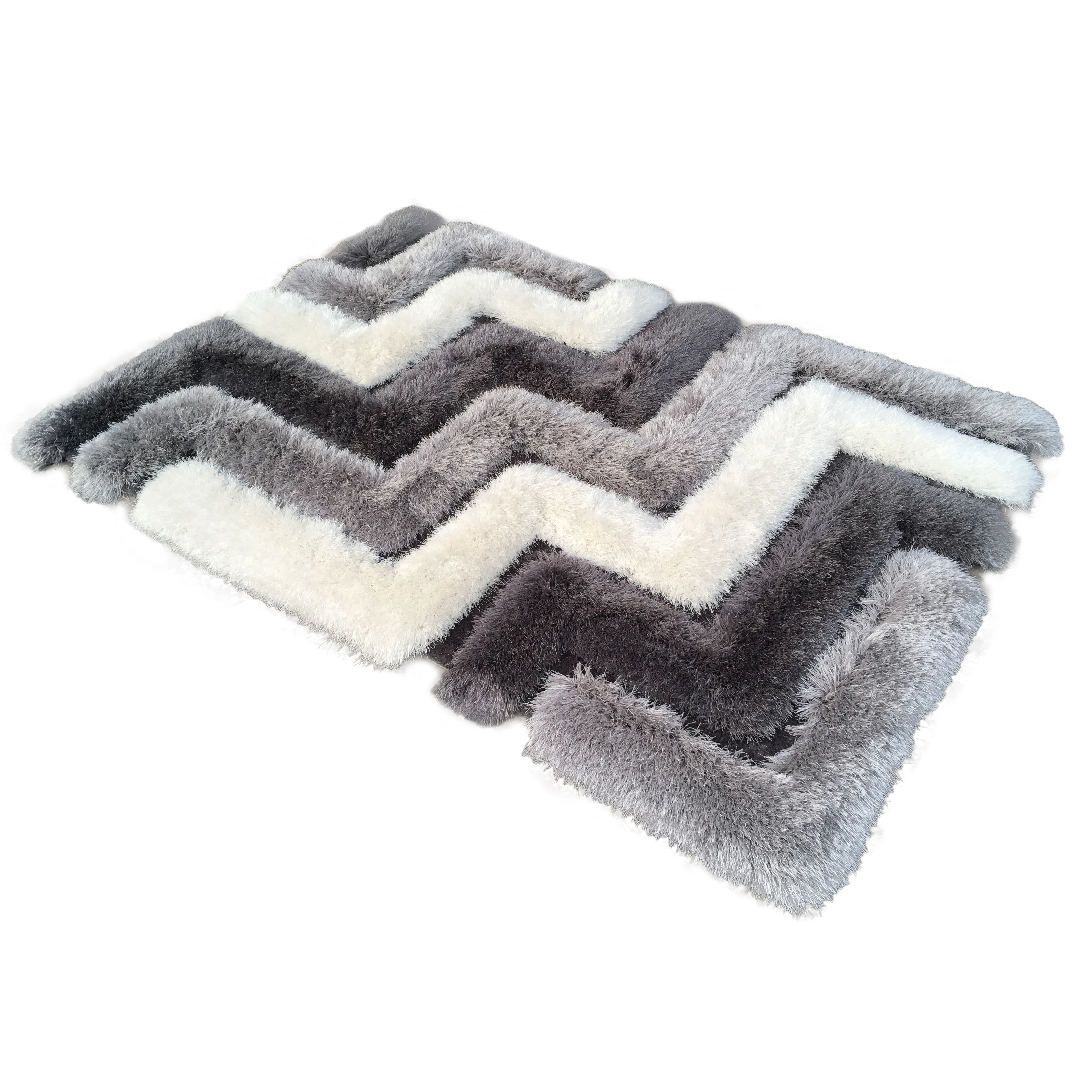 New arrival modern area luxury Extra Large area size big wave 3D living room rugs carpet