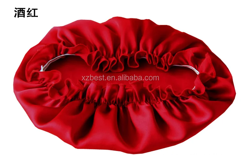 100% pure silk charmeuse sleep hats ,colourful sleep hats