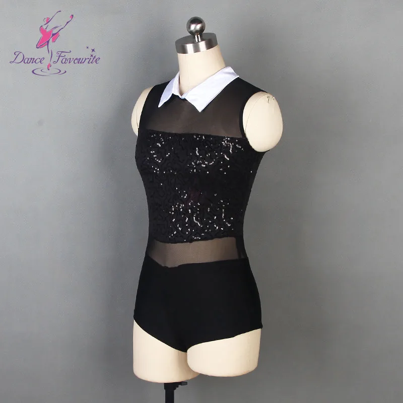 Black Sequin Dance Costume for Child and Adult Jazz and Tap Dance Costumes 19101