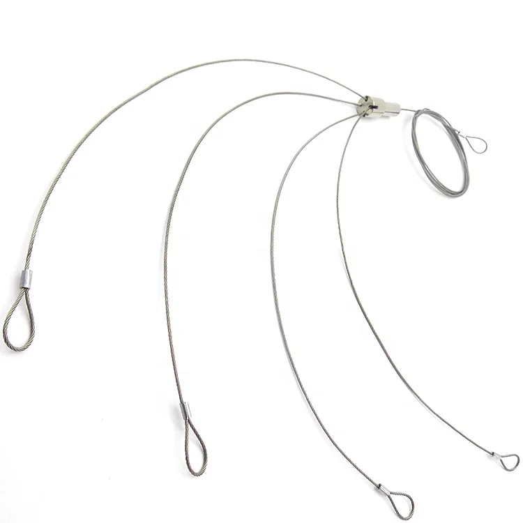 Customized steel wire hanging  lighting cable for indoor or outdoor lights