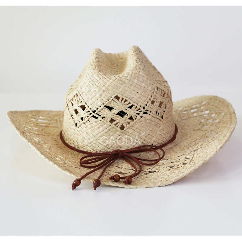 Cheap design your own bulk straw cowboy hats made in mexico for sale
