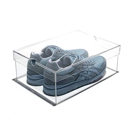 Wholesale luxury big size clear acrylic shoe box