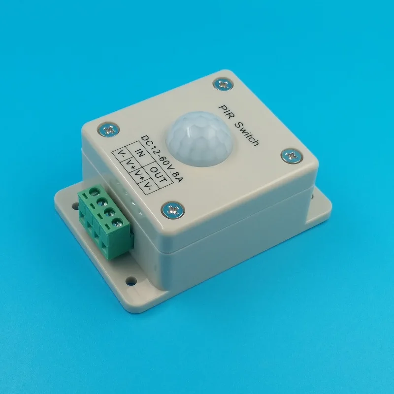 DC12V-60V 8A PIR Infrared Motion Sensor Light Switch Human Body Induction Switch Rectangle Energy saving switch of embedded