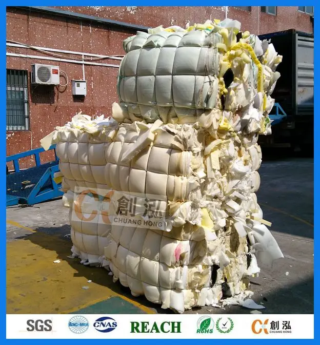 Exporting sponge foam in bulk rubber scrap foam