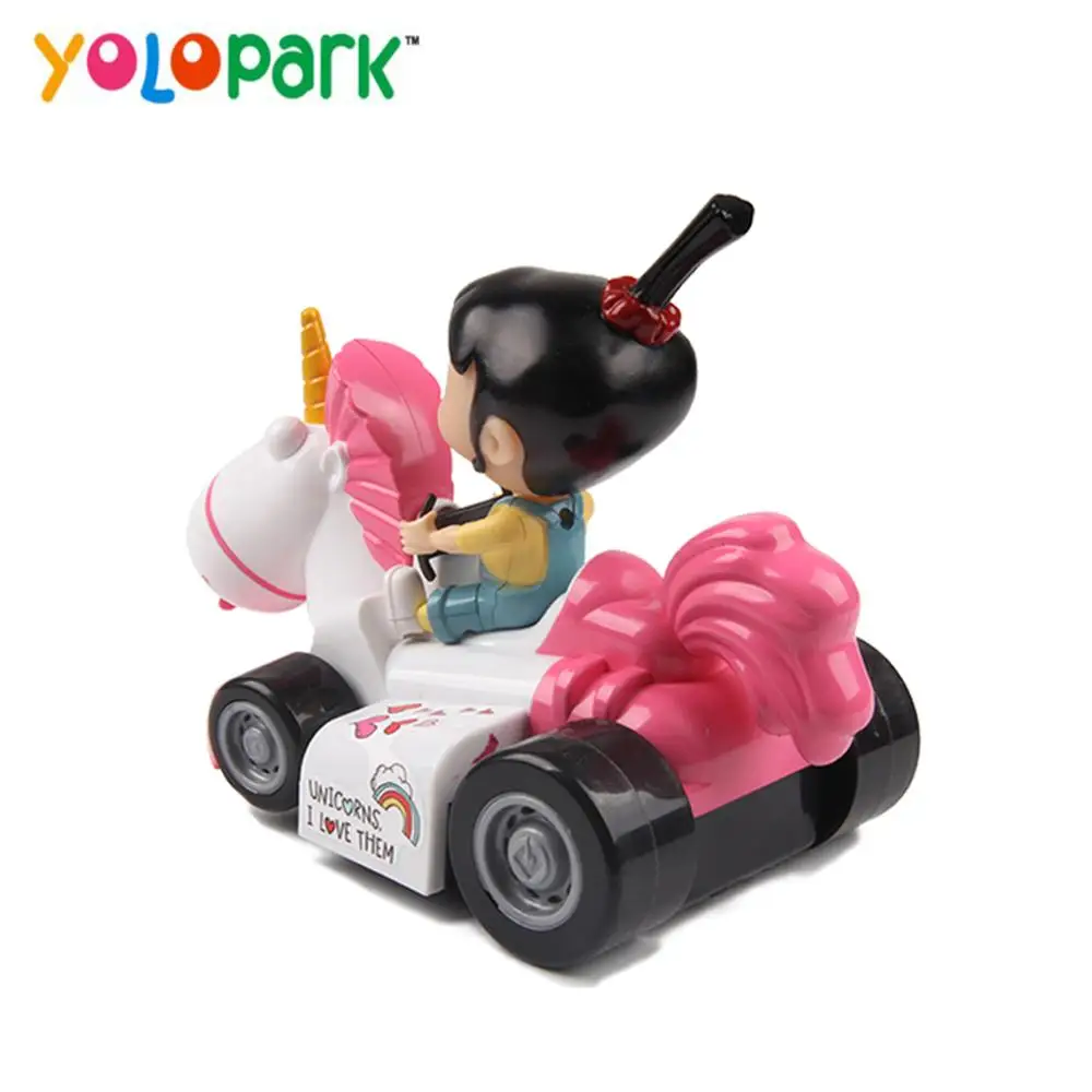 Agnes girl friction car music car toys for girl