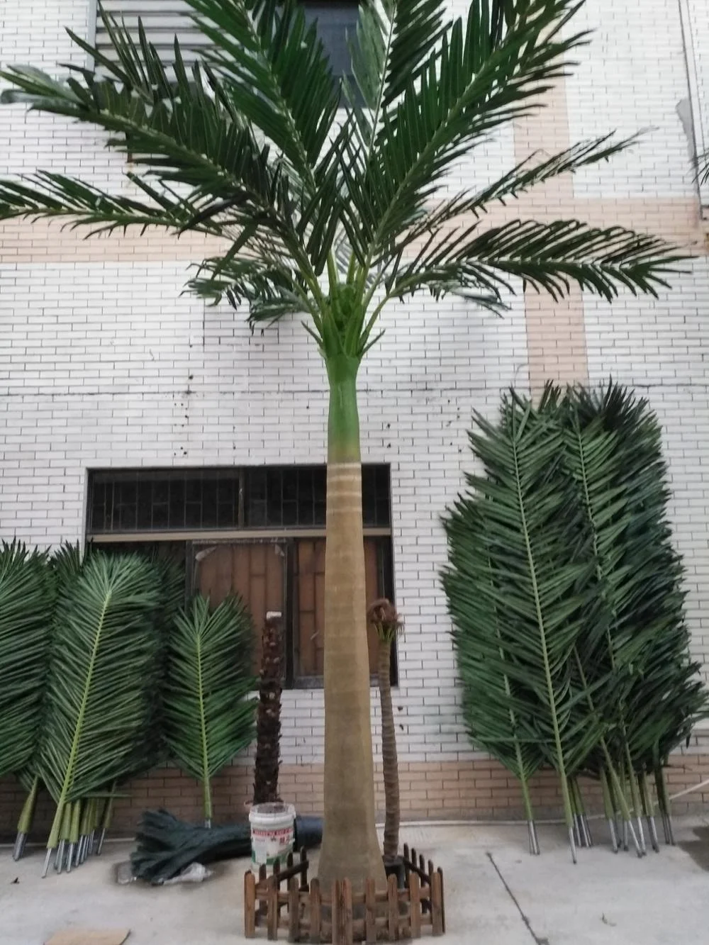 Outdoor 7 meters artificial king coconut palm mega royal tree with 40cm trunk diameter