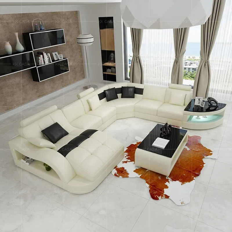 Good quality new inflatable living room furniture sets inflatable lounge sofa corner leather sofa U shaped Sofa