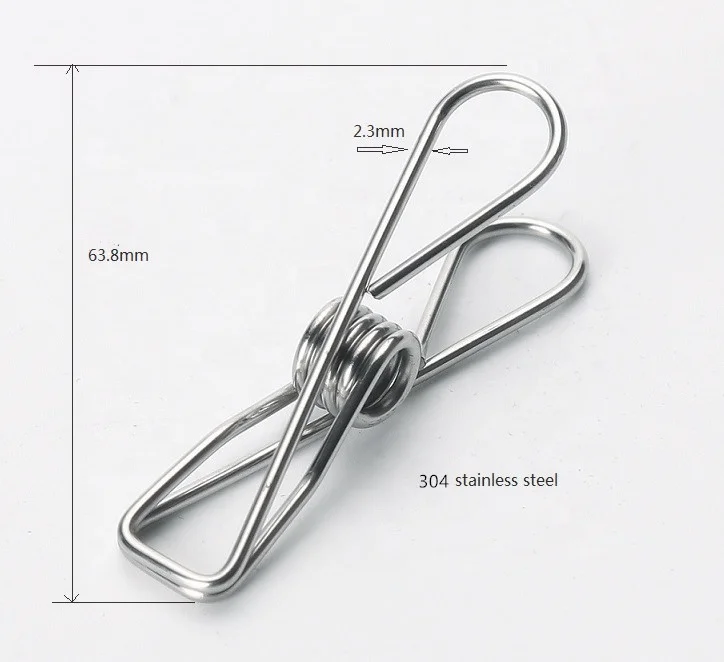 
factory wholesale metal stainless steel 316 clothes hanging pegs 