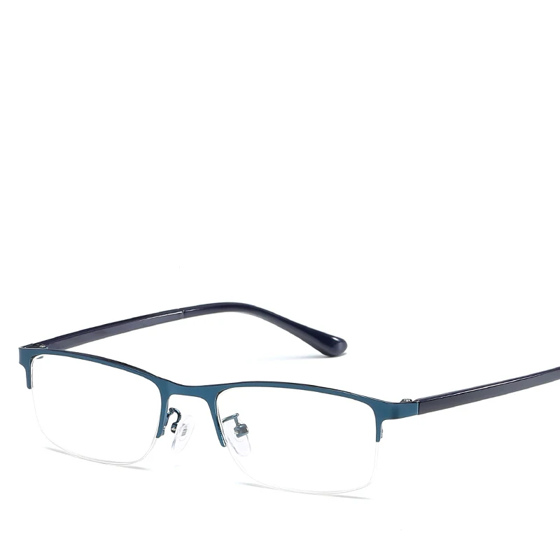 Rectangular Half Rim Half Frame Optical Business Glasses Reading Glasses For Men