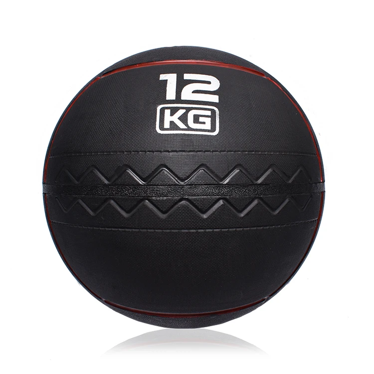 Wholesale Strength Training 3 To 45Kg Black Gym Rubber Medicine Ball