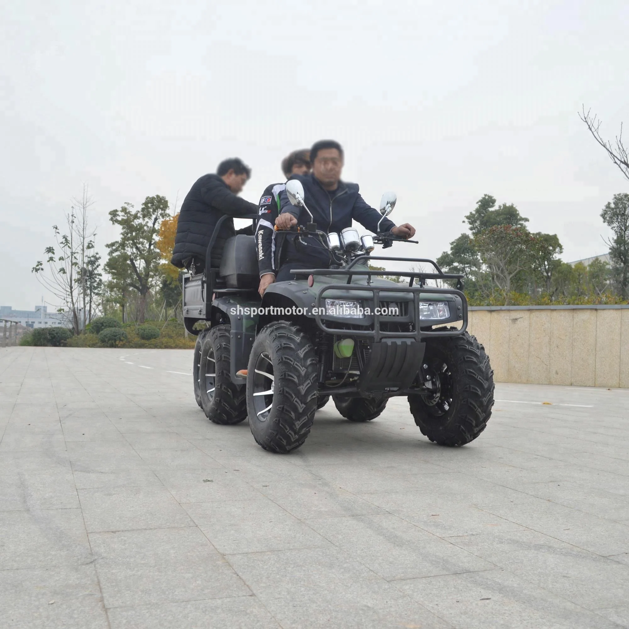 
2018 best powerful 250CC water cooled shaft drive ATV farm utility with big trailer 