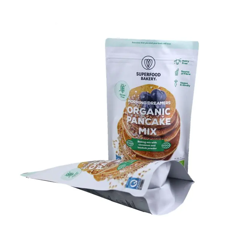 Aluminum foil packaging bag for organic pancake mix/Professional custom reusable baby food pouch