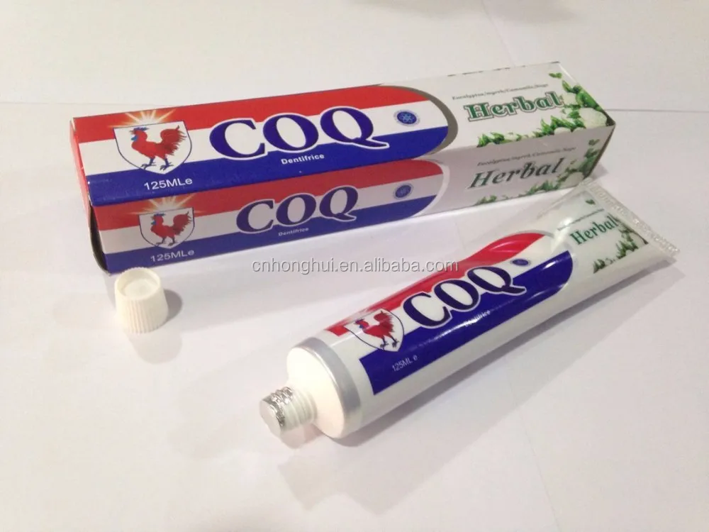COQ Brands name of toothpaste 60g Hotel use travel use small mini toothpaste packaging kit wholesale with EXW price