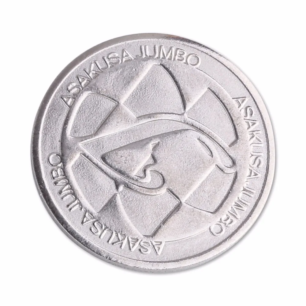 Custom Made Stainless Steel Round Medal Cartoon Coin Tokens