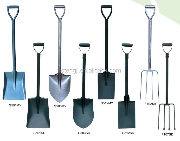 carbon steel square shovel with steel handle form tangshan city China