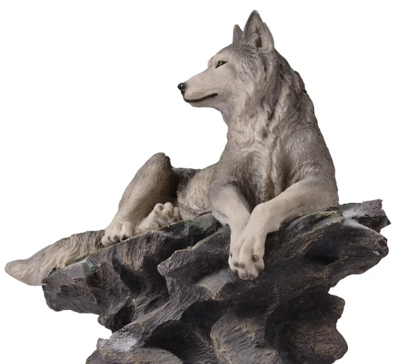 Statue Wolf Sculpture Accept Customization Polyresin Figurine Resin Religious FAIRY Home Decoration