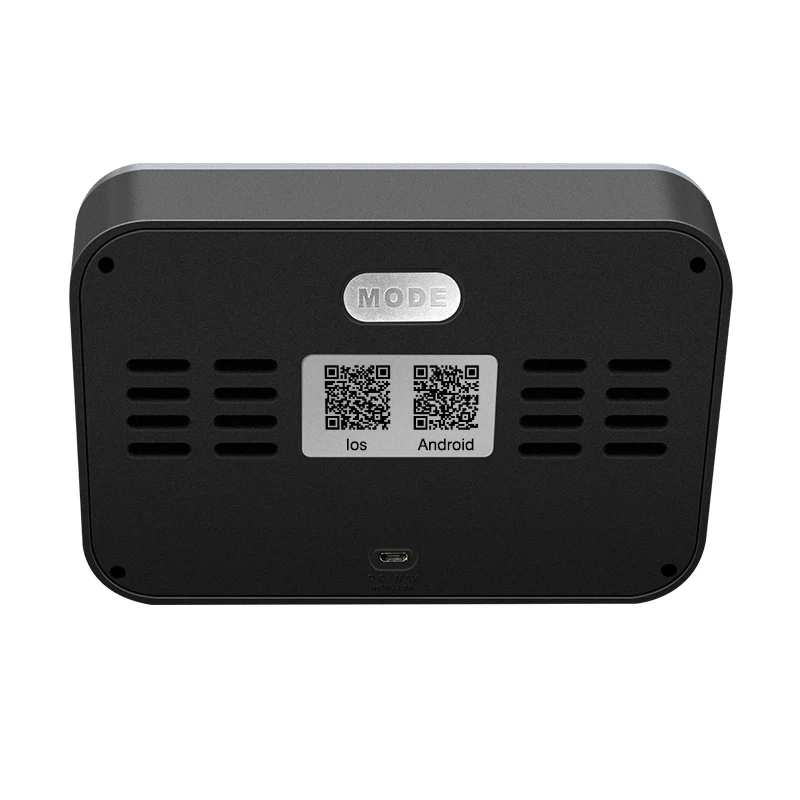 App Control Rectangle Wifi Lcd Color Digital Table Weather Forecast Alarm Clock with Temperature for Promotion