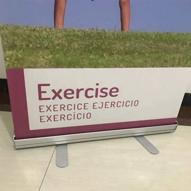 Double sided vinyl roll up banner pull up banner stand horizontal banner stand